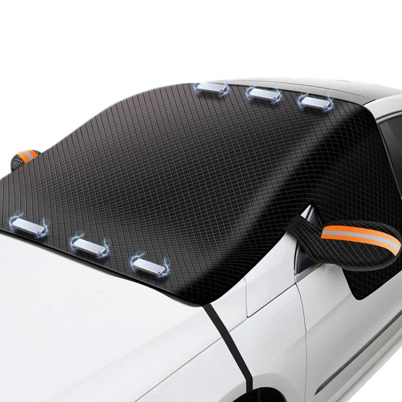 Thickened car snow guard, three-window cover, snow shield, car windshield sunshade, snow cover, half cover